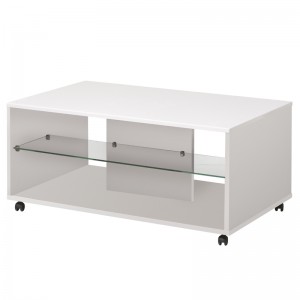 Bert τραπέζι σαλονιού Λευκό-Λευκή Λάκκα 101x60x45 11006689
