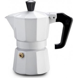 Pezzetti Καφετιέρα Espresso 1 φλυτζάνι λευκή Italexpress 040.100201 