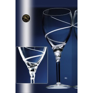 Κρυστάλλινα ποτήρια 6τμχ κρασιού κολωνάτο No61